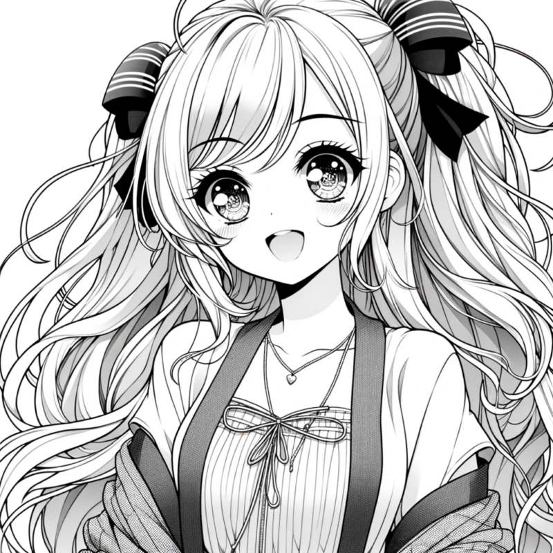 Tranh Tô Màu Anime Girl Cute – Sáng Tạo Và Thể Hiện Cảm Xúc