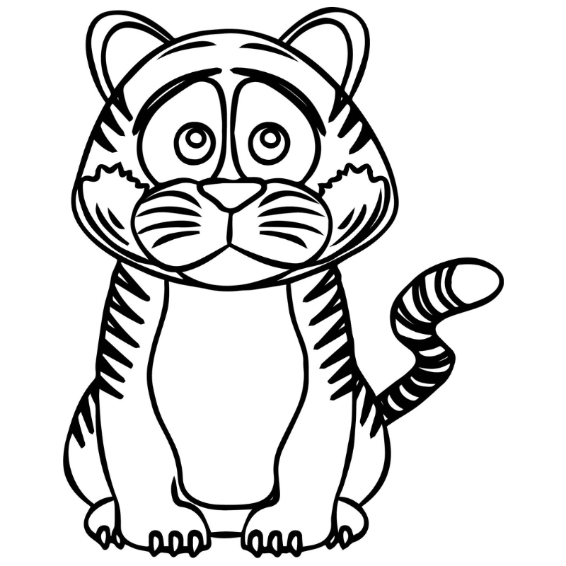 Tô màu con hổ với bút màu nước Kỹ thuật và bí quyết