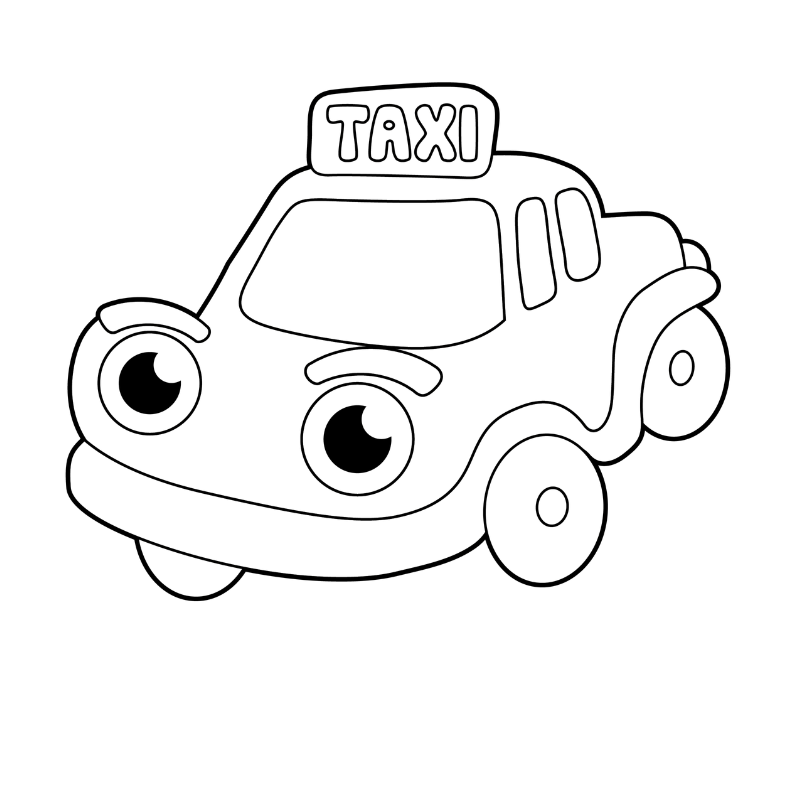 Cách Tô Màu Xe Taxi Cho Các Dịp Đặc Biệt