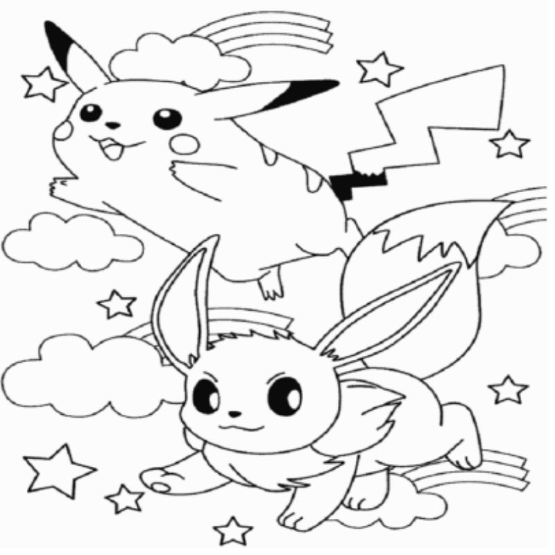 Tô Màu Và Sáng Tạo Với Pokémon Chibi