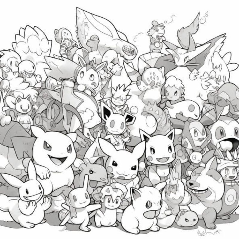 Tổng Hợp Hình Ảnh Pokémon Chibi Đáng Yêu Để Tô Màu