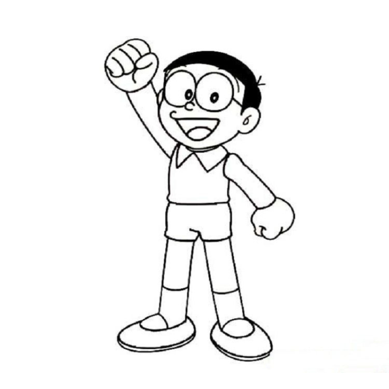 Tự tay tạo ra những bức tranh Nobita sinh động